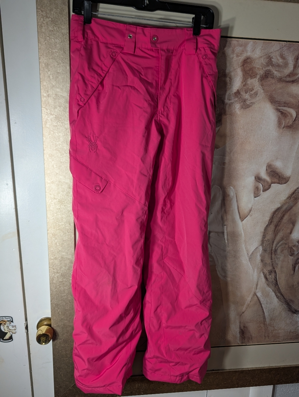 Spyder hot pink women's/Girls ski or snowboard pants. Size 16